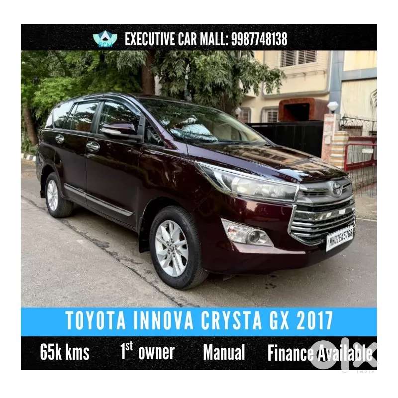 Toyota Innova Crysta [2020-ongoing] 2.4 Gx 8 Str, 2017, Diesel