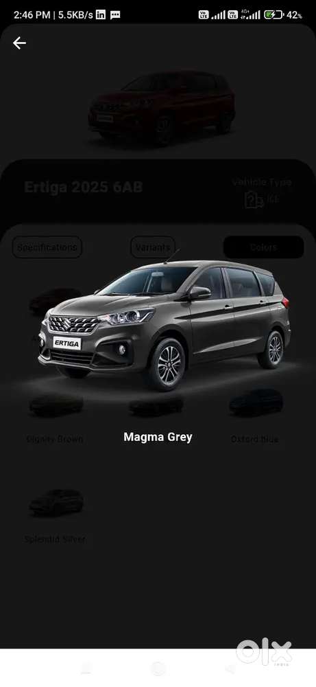 Maruti Ertiga Vxi 2026