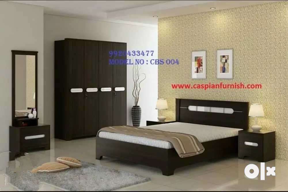 Caspian Furniture :- New bedroom set Incudes Bed / wardrobe / side