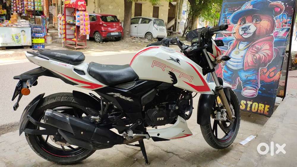 Bike Rtr 200 4v Bs6 White Colour TVs Apache 200 Motorcycles 1816070184