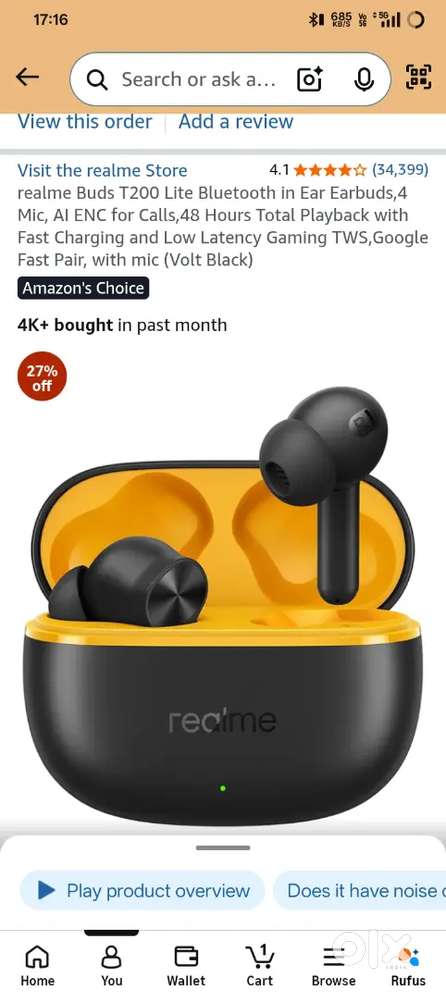 Realme buds T200