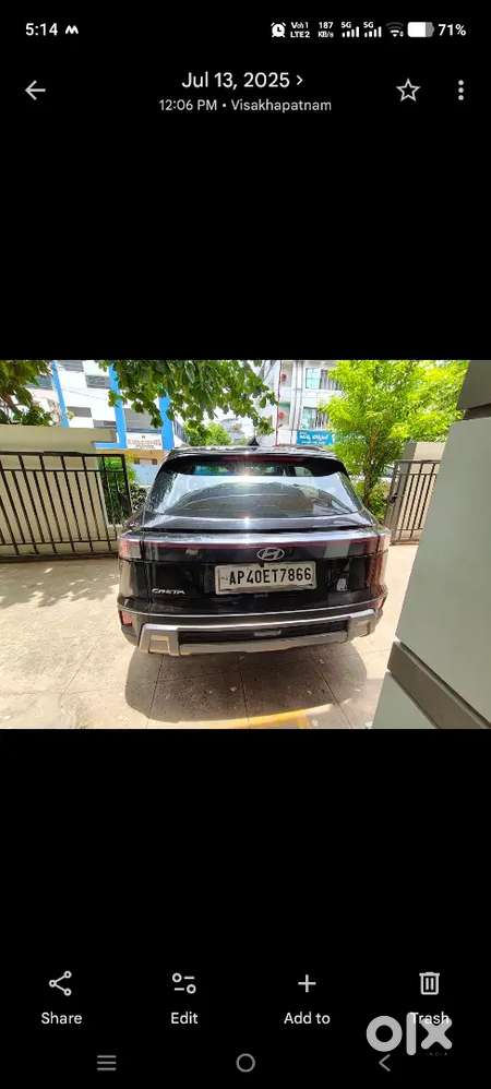 Hyundai Creta Facelift 2025 Petrol 3996 Km Driven