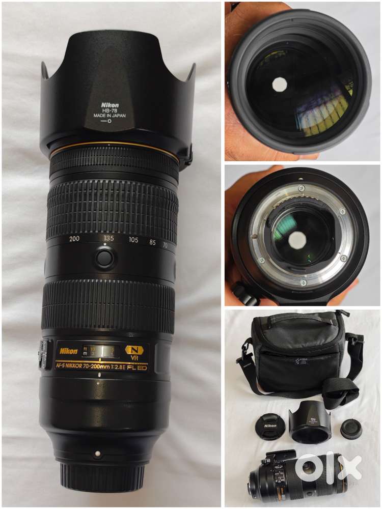 Nikon 70-200mm f/2.8E AF-S, FL ED VR Fullframe F mount Nikkor Lens.