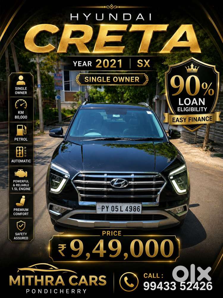 Hyundai Creta Sx(o) At, 2021, Petrol