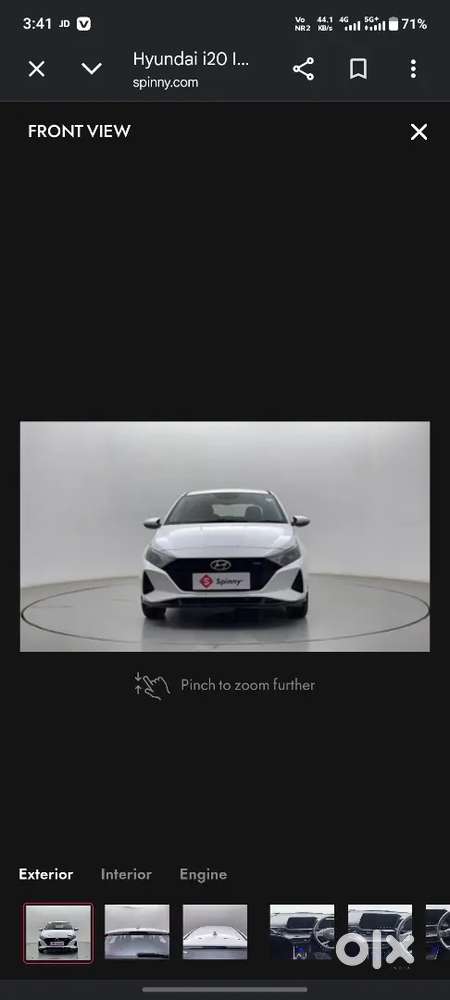 I20 Car  36000 Km Running