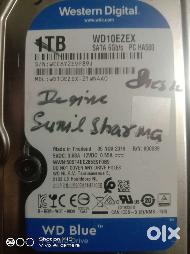 1TB WD Blue Desktop Hard Disk | SATA 6Gb/s | WD10EZEX