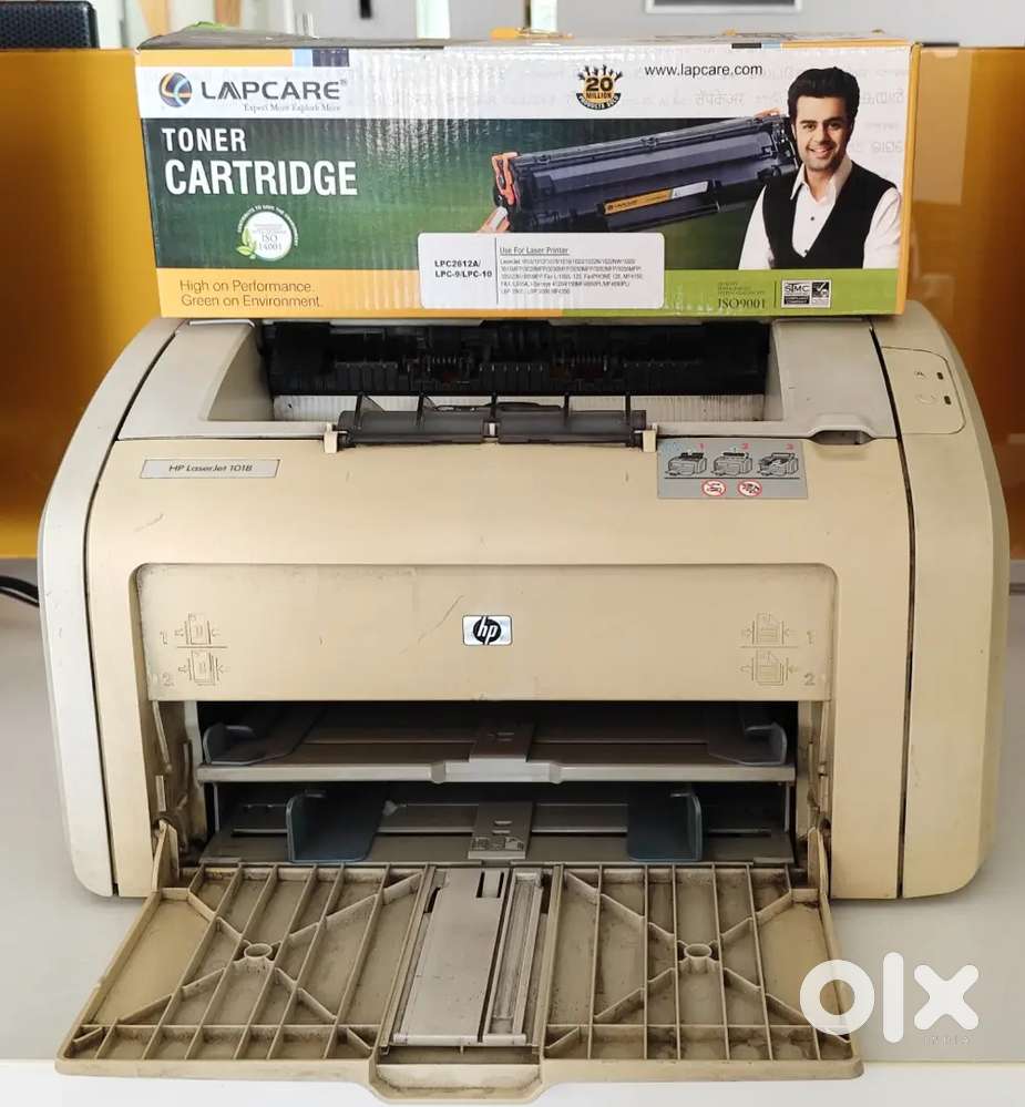 HP 1018 laserjet with toner and 1 additional toner