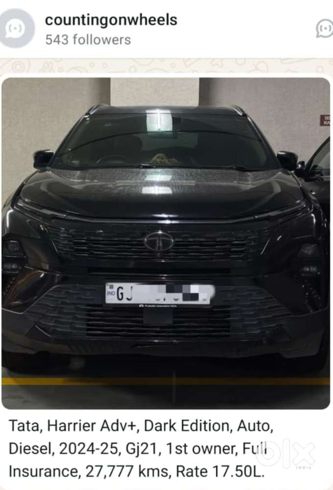 Tata Harrier Adventure X Plus Dark Edition, 2025, Diesel