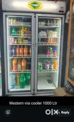 1000 ltr Western visi cooler double door
