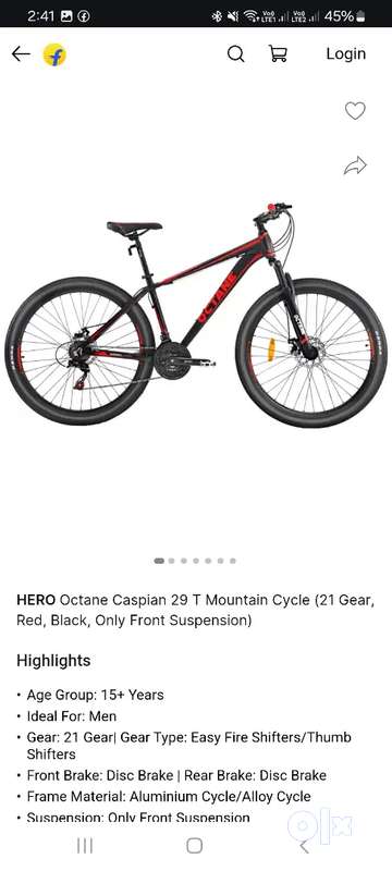 Hero octane caspian 29t mountain cycle online