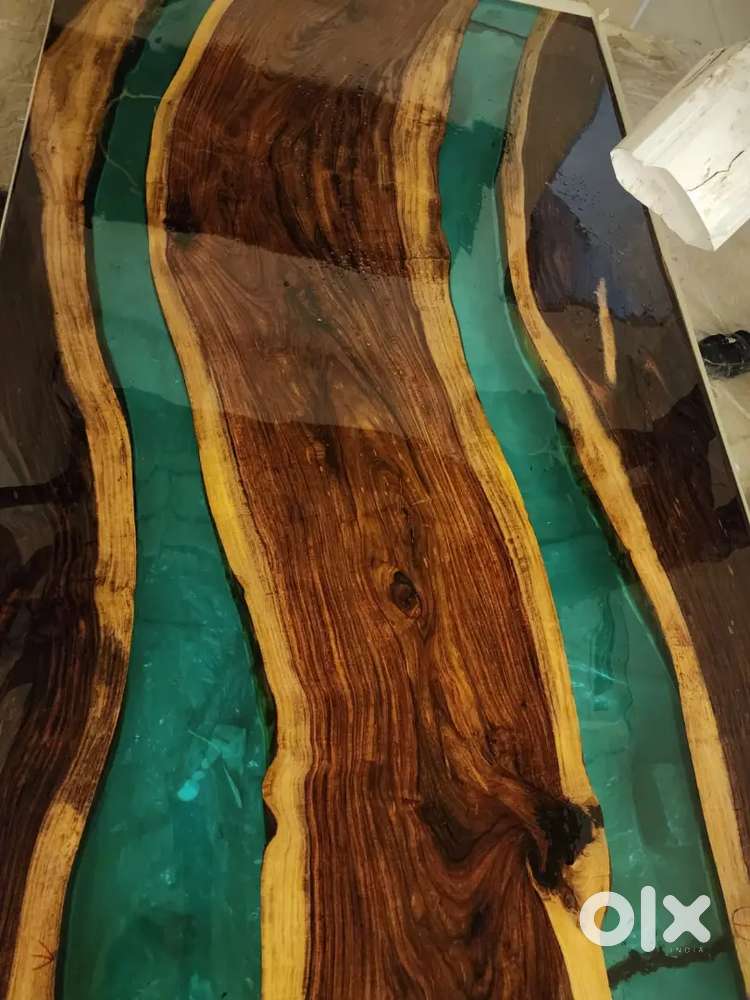 Resin epoxy tables Big boss table shesham wood coffee dinning table Sofa & Dining 1662103578