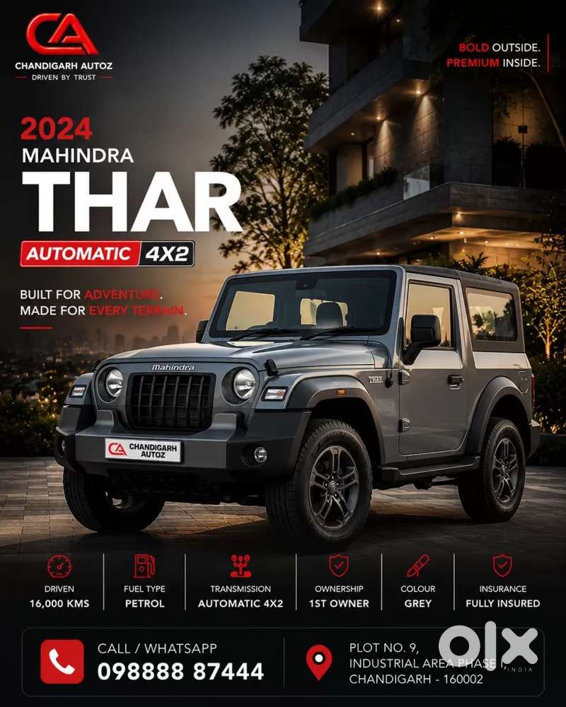 Mahindra Thar Lx Hard Top Petrol At Rwd, 2024, Petrol