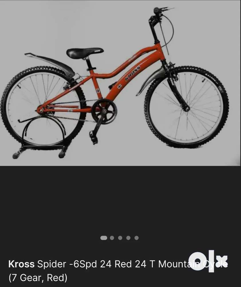 Kross Spider 24T Red Mountain cycle 7 gears Bicycles 1763224274