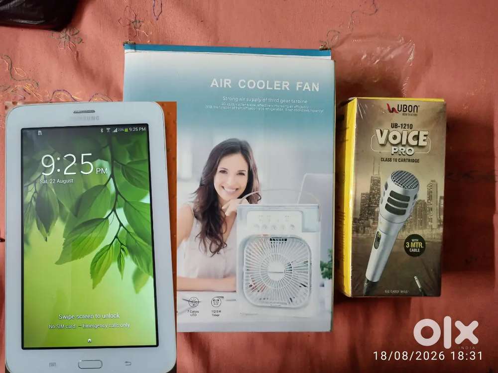 Nice  good condition calling Tab cooling  Fan&nice Dynamic Microphone