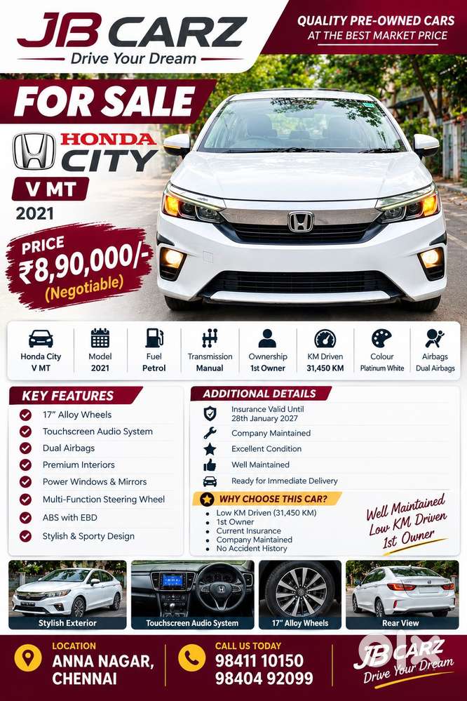 Honda City 1.5 V 5th Gen I-vtec Mt, 1921, Petrol