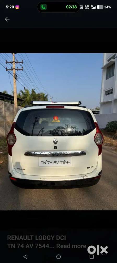 Renault Lodgy Rxl Diesel 2018