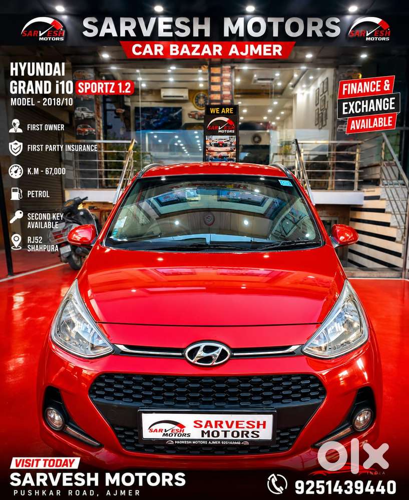Hyundai Grand I10 Sportz 1.2 Kappa Vtvt, 2018, Petrol