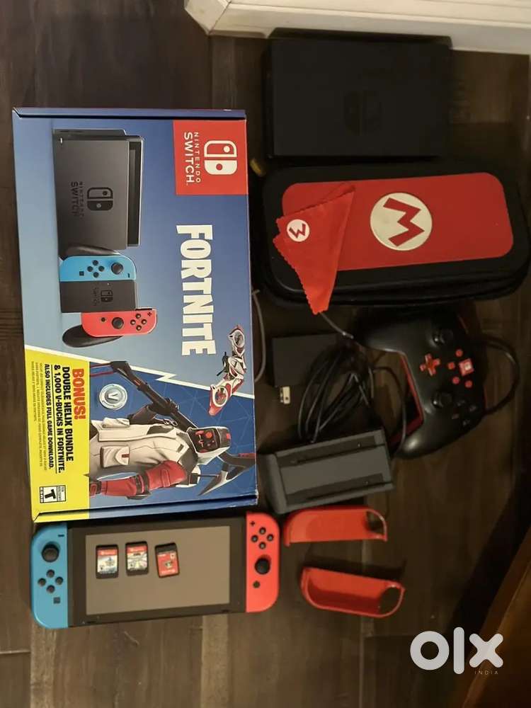 Nintendo Switch Fortnite Double Helix Console Bundle Games