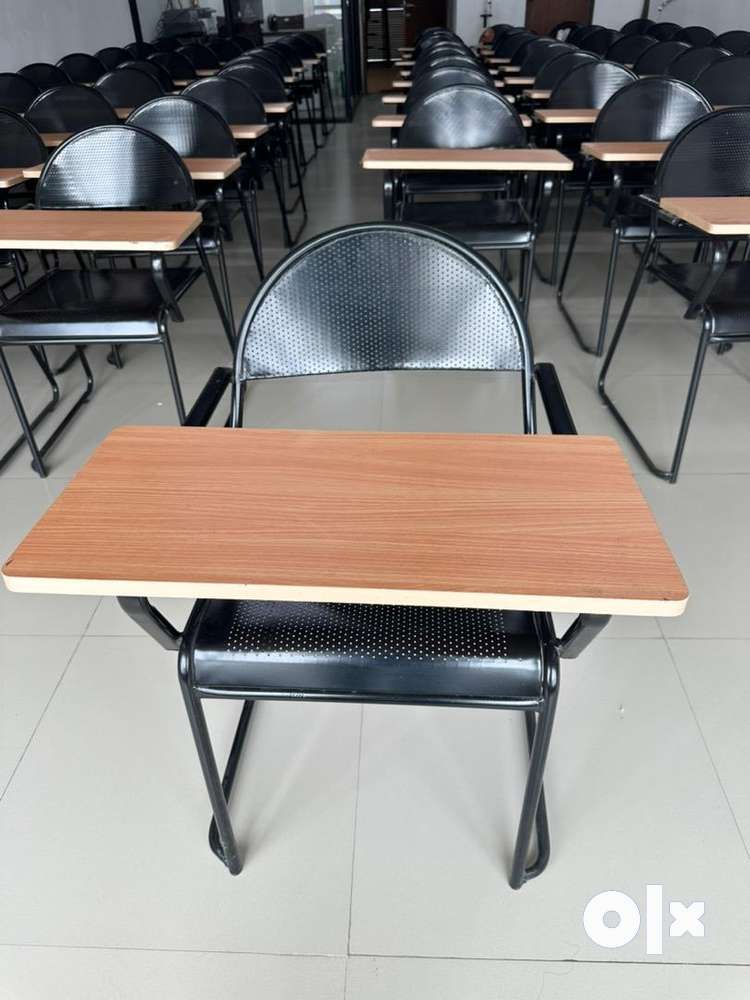 Study chair with writing deals pad olx