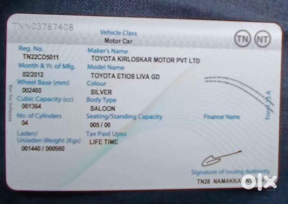 Toyota Etios Liva Gd, 2012, Diesel
