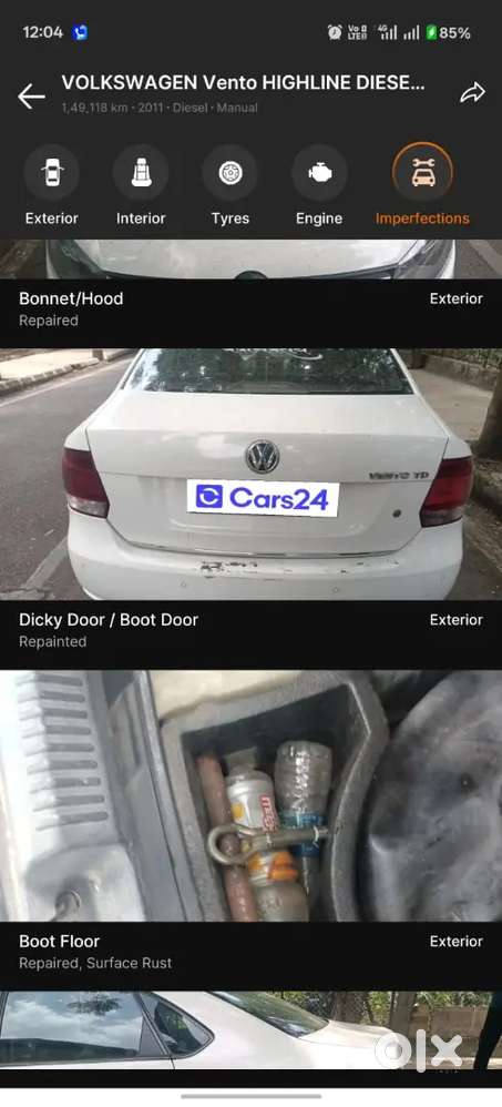 Volkswagen Vento Diesel Highline 2011 Car