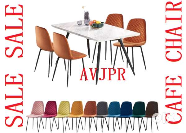 New  Velvet Dining Chairs cafe chair restaurant furniture