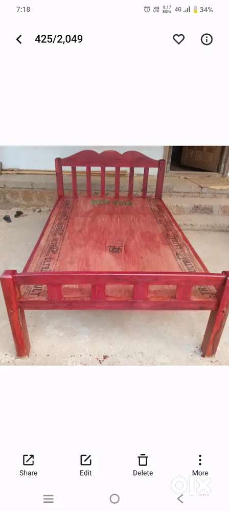New cot ... orginal wooden cot..full gyrantee wood
