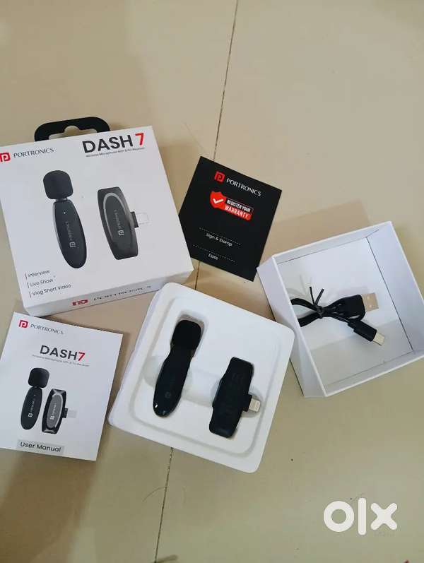 Portronics Dash 7 mic Lightning input/output