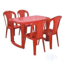 Plastic table chair 2024 set olx