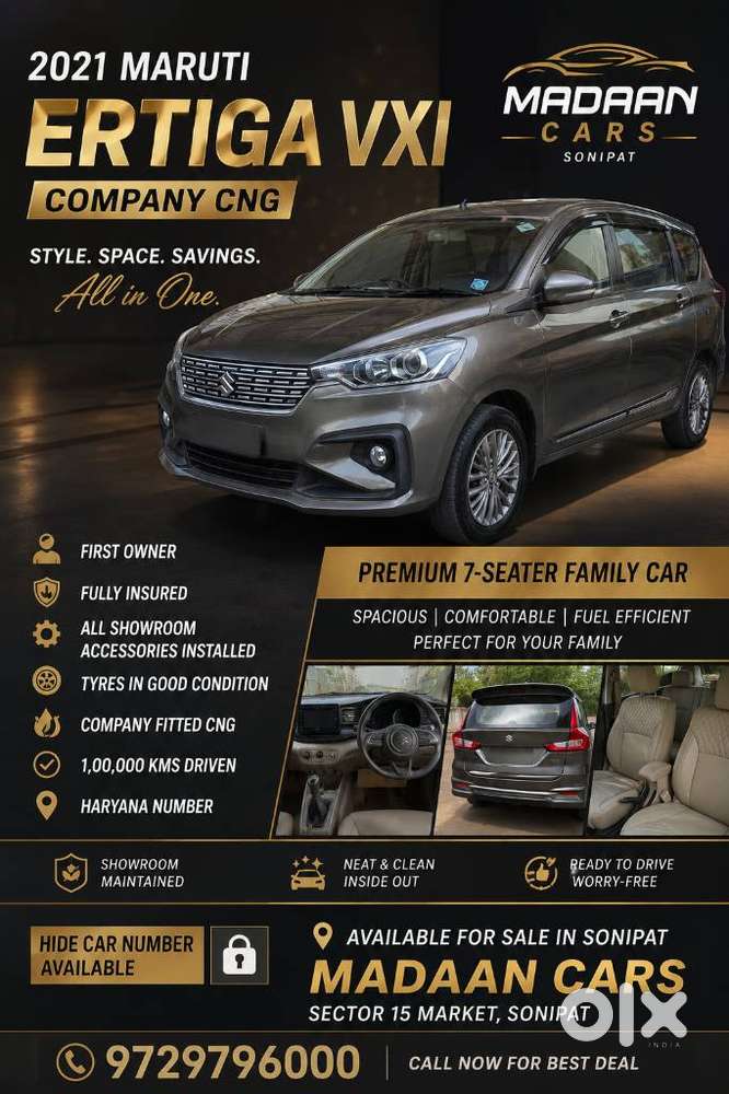 Maruti Suzuki Ertiga 1.4 Vxi Cng Anniversary Edition, 2021, Cng & Hy..