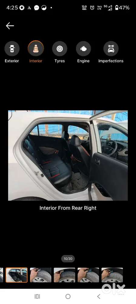 White Colour 2014 Model Grand I10 Diesel Car