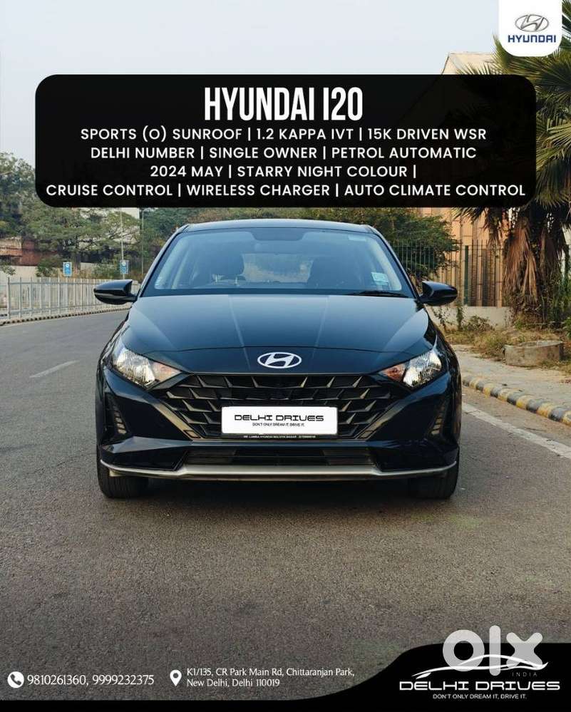 Hyundai I20 Sportz 1.2 Ivt, 2024, Petrol