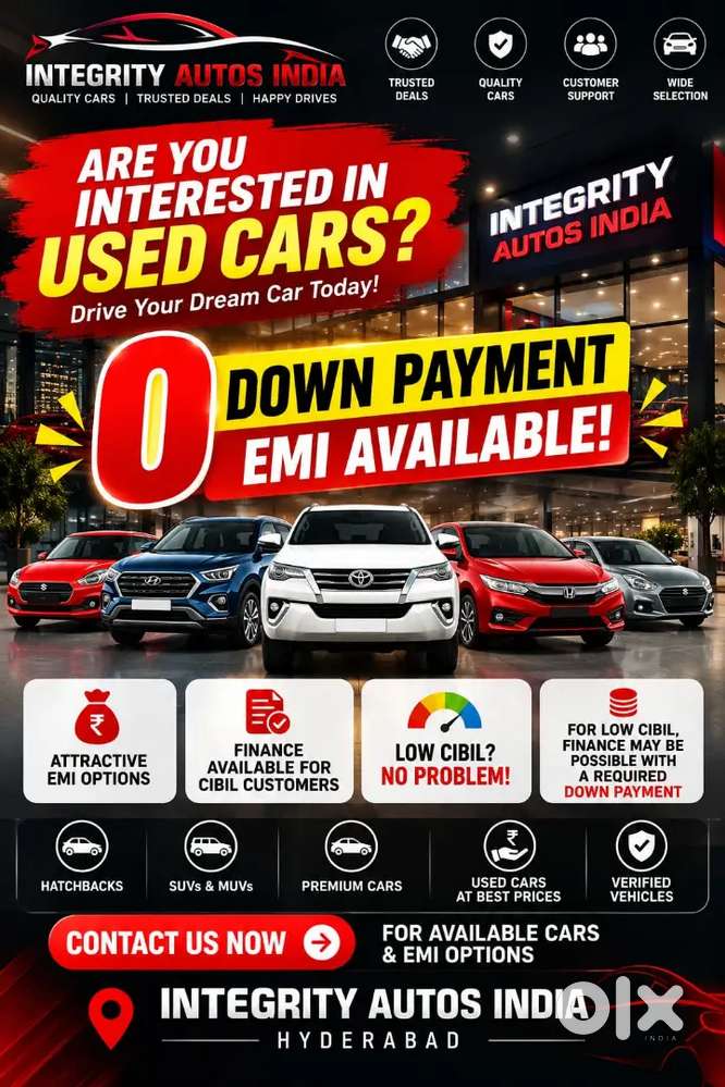All Cars Available At 0 Down Payment