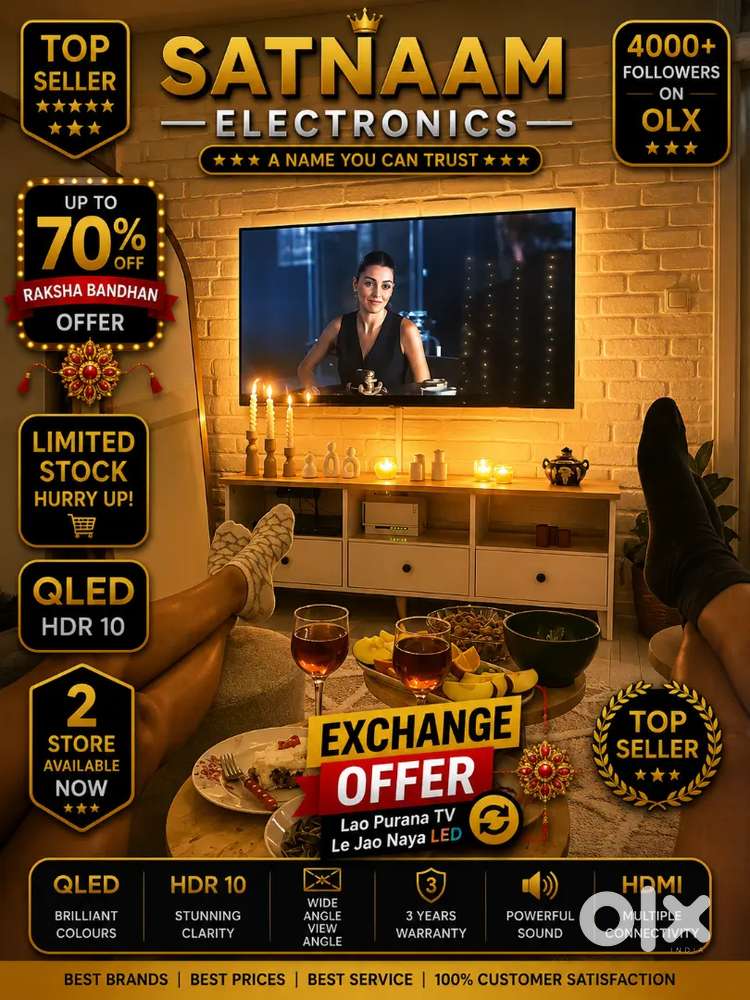 32 43 50 SMART L E D TV WITH ONSITE WARRANTY 4K ULTRA HD NEW BRAND