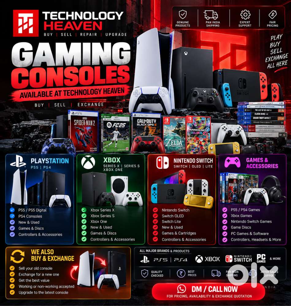 Gaming Consoles | PS5 | Xbox | Nintendo Switch | Games | Buy Sell Exc