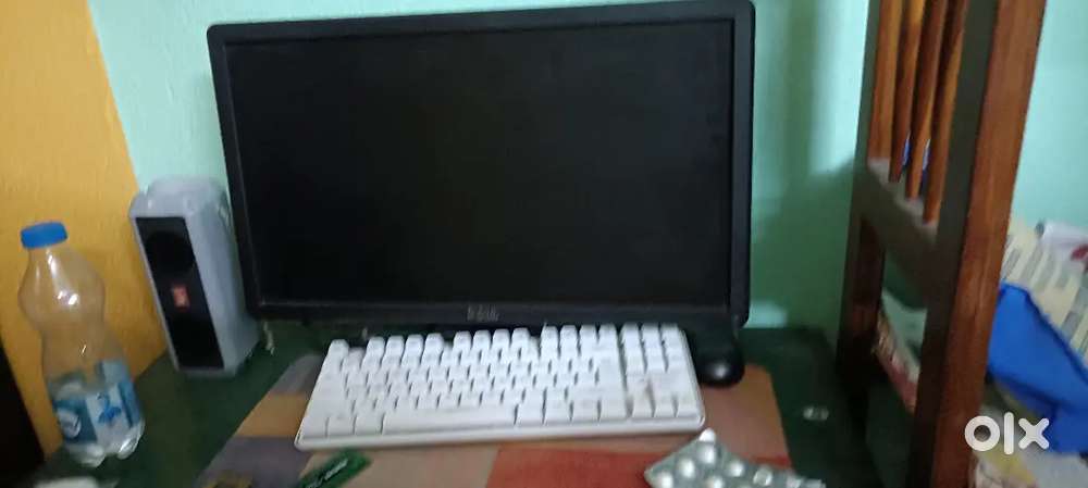 Full desktop setup with warranty