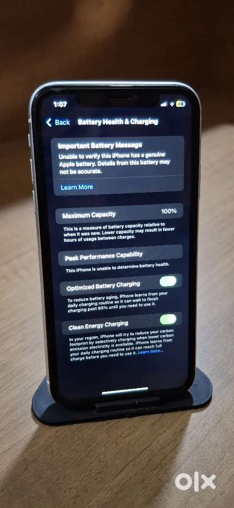 Battery Health Iphone Xr Optimized Battery Charging 80 Percent