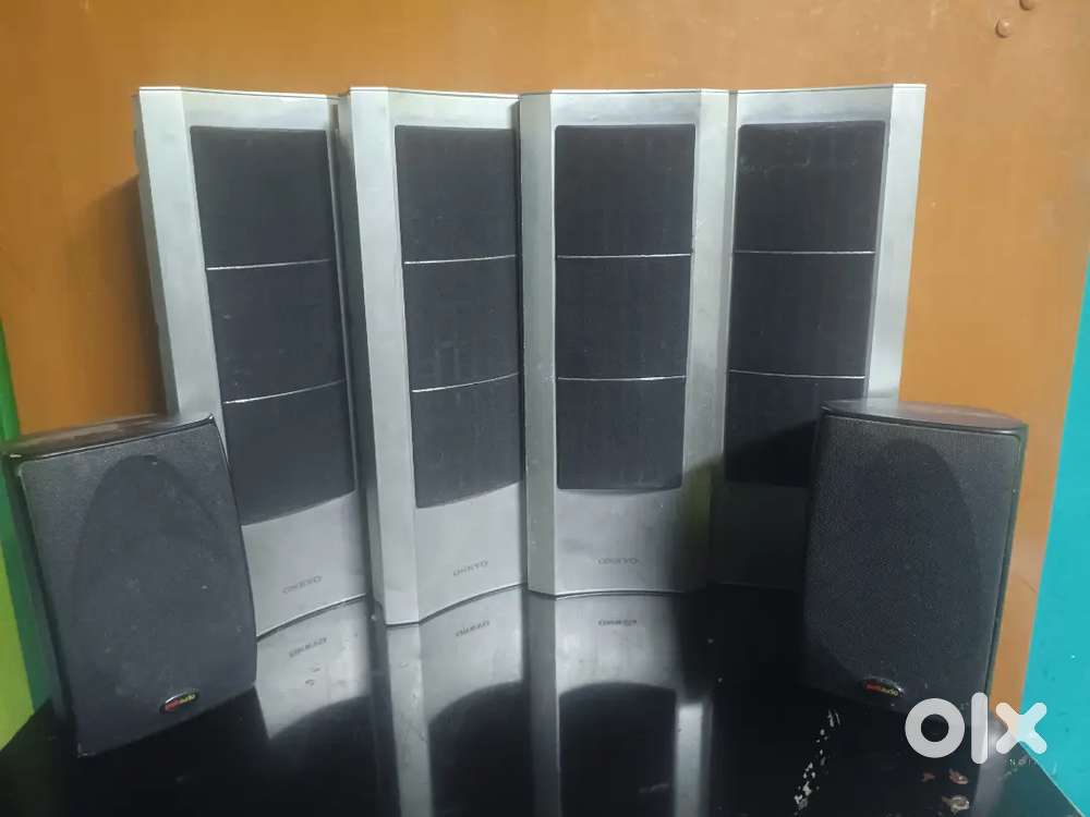 Onkyo polk audio speakers 8homes 100watts 6spekar available