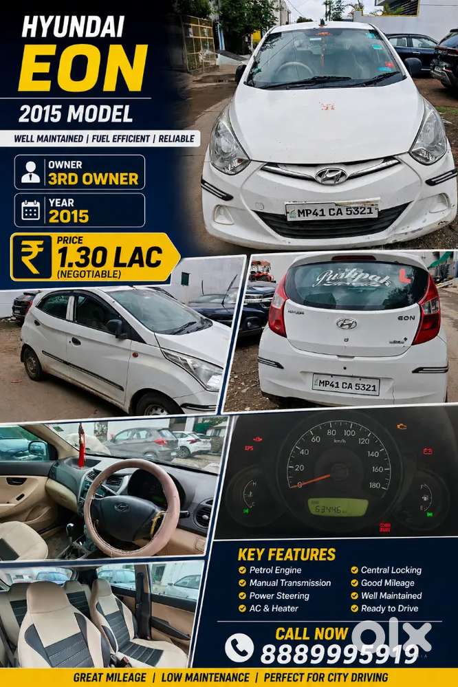 Hyundai Eon 2015 Petrol 60000 Km Driven