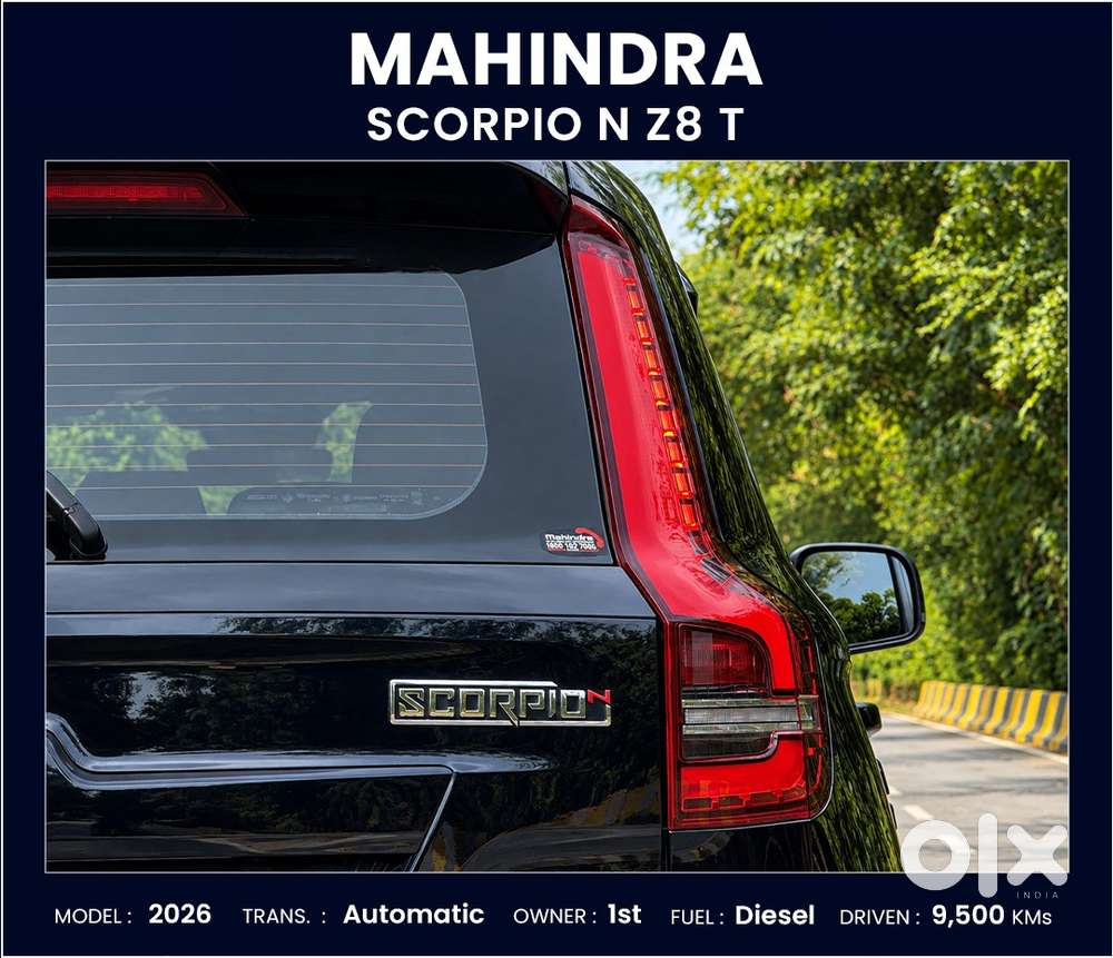 Mahindra Scorpio N Z8 L Diesel At 4wd 7 Str, 2026, Diesel