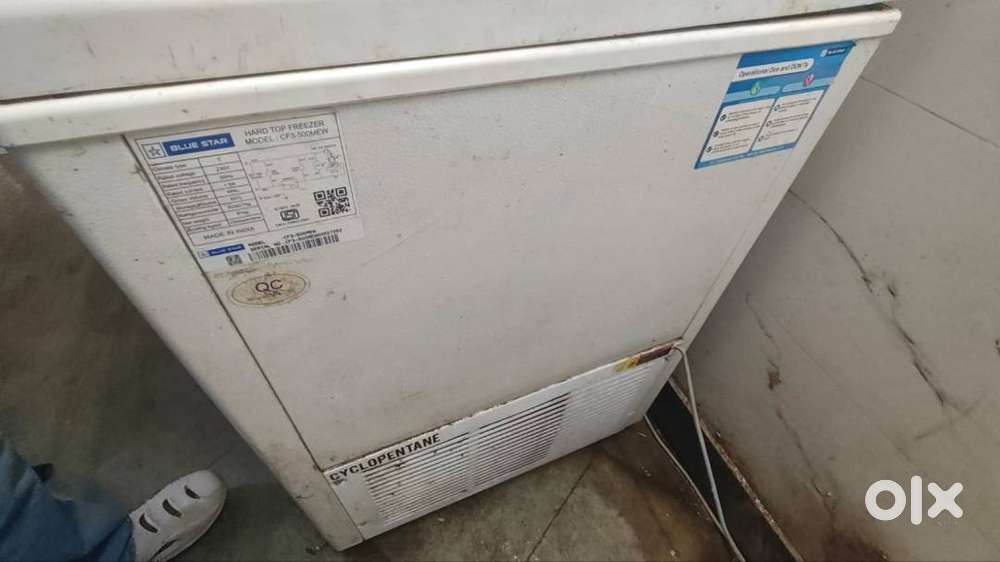 Blue Star 515 L Double Door Standard Deep Freezer (White)