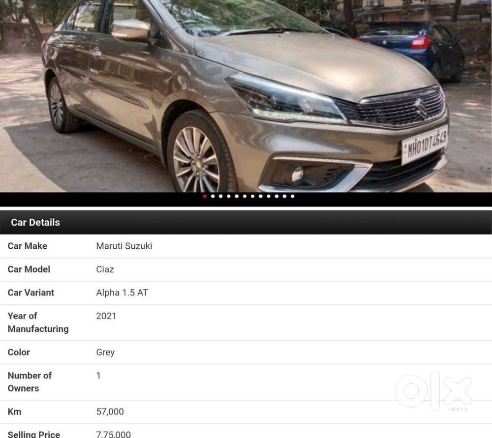 Maruti Suzuki Ciaz 1.5 Alpha Shvs Amt, 2021, Petrol