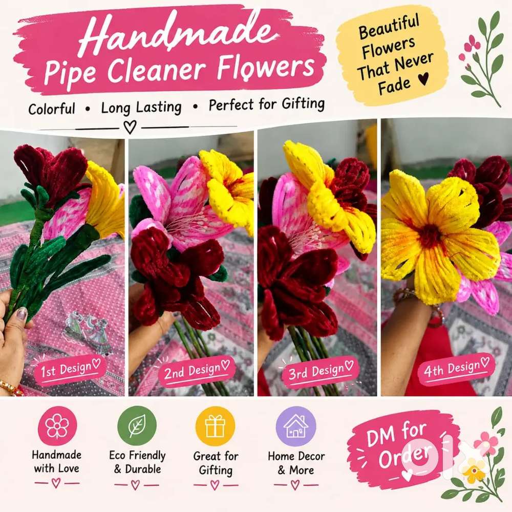 Handmade crafts flowers