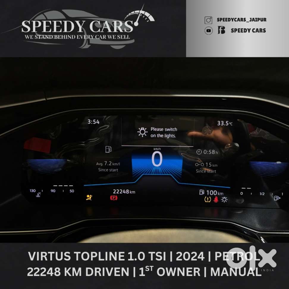 Volkswagen Virtus Topline 1.0 Tsi Mt (electric Seats), 2024, Petrol