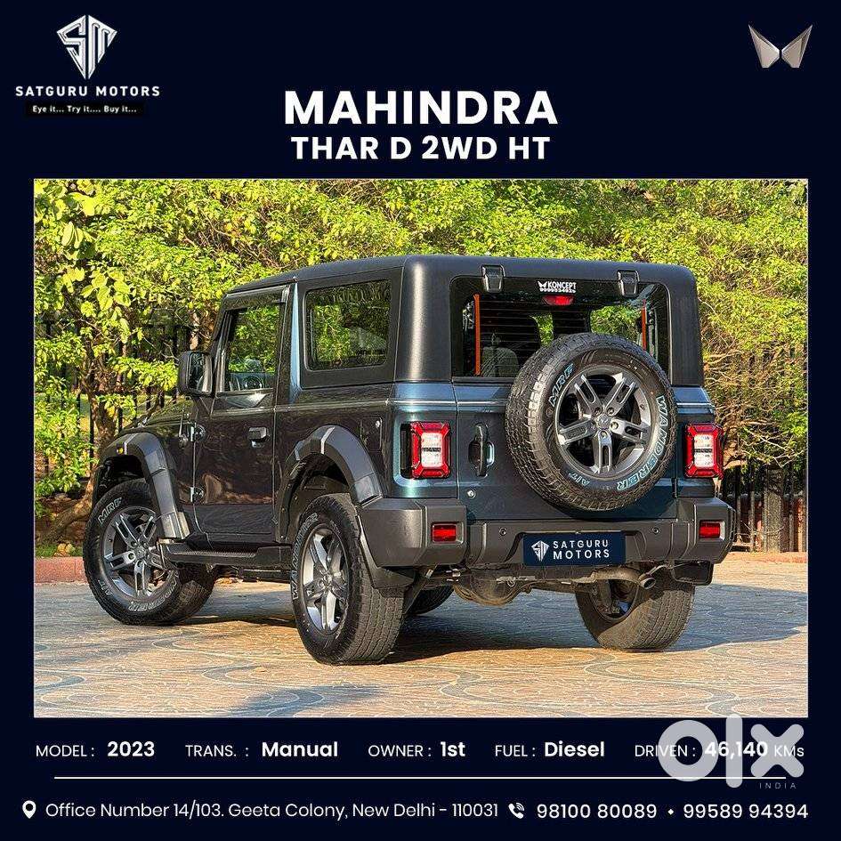 Mahindra Thar Lx Hard Top Diesel Mt Rwd, 2023, Diesel