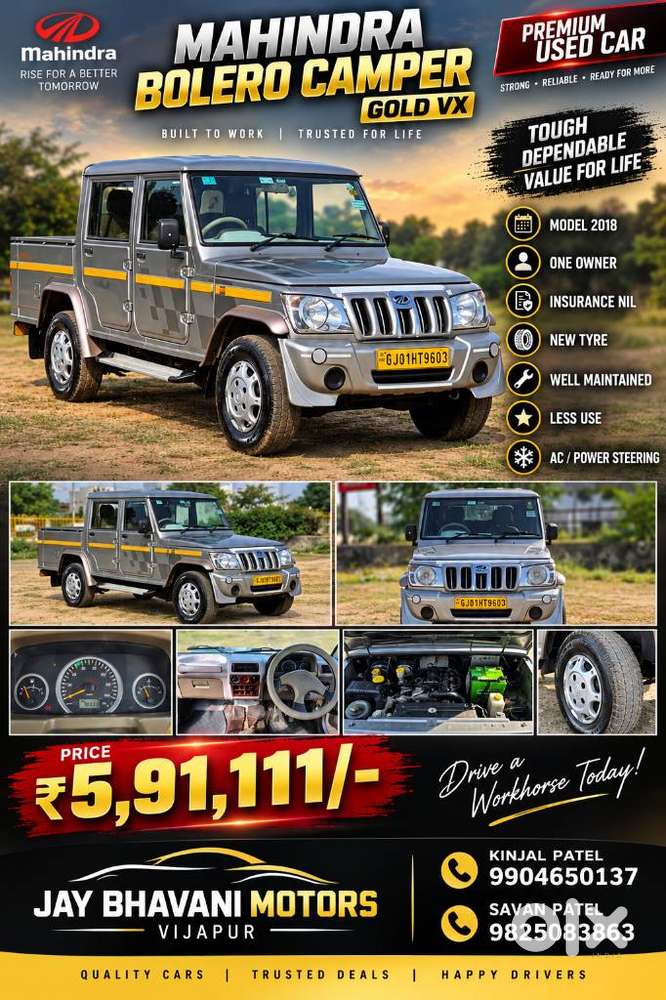 Mahindra Bolero Camper Dx, 2018, Diesel