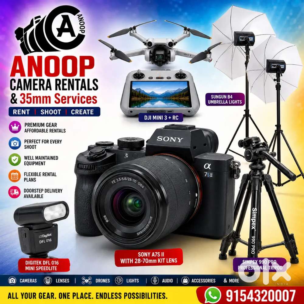 Rent Drone Cameras and Accessories