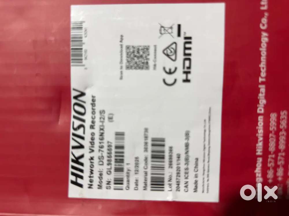 Hikvision nvr 16ch 8mp