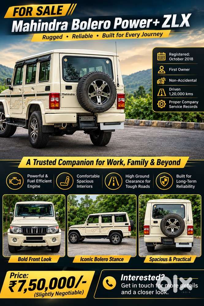 Mahindra Bolero Power+ Zlx
