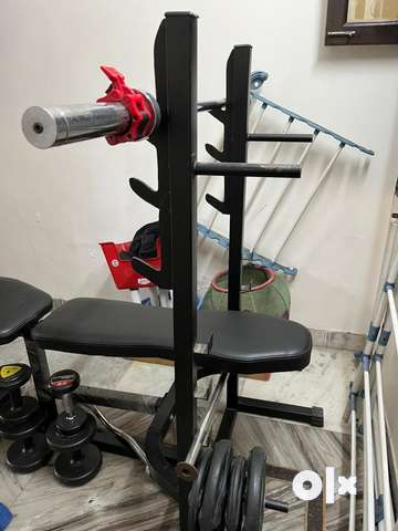 Bench discount plus weights